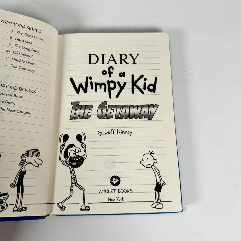 Diary of‎ a Wimpy Kid The Getaway Jeff Kinney 2017 First Printing B&N Exclusive